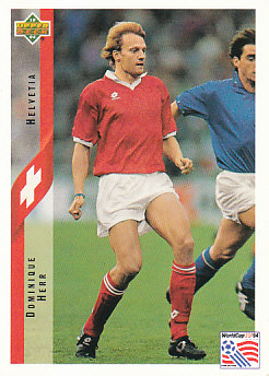 Dominique Herr Switzerland Upper Deck World Cup 1994 Eng/Ger #103